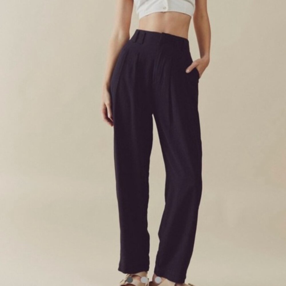 Free People Pleated Linen pants